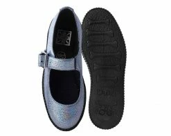 F9883L Silver Shimmer Viva-II Mary Jane