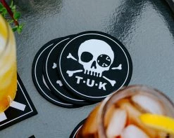 HA02 Skull Logo Coaster 4-Pack Vegan