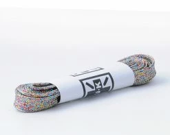 LC026-75-MRW Accessories 75 CM Metallic Rainbow Flat Laces