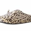 SL07 Tan Leopard Kitty Slipper Womens