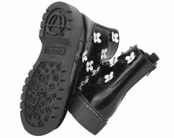 T2218 CLEARANCE Leather Flowers Boots