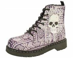 T2232 Womens Aztec Skull Boots *ALL ITEMS FINAL SALE/NON-RETURNABLE*