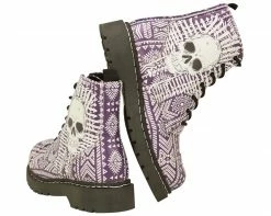 T2232 Womens Aztec Skull Boots *ALL ITEMS FINAL SALE/NON-RETURNABLE*