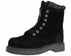 Footwear Shop 27 T2244 Waxy Suede Zip Boots
