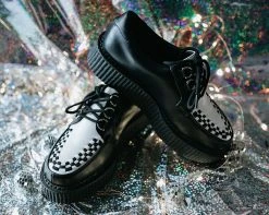 T2274 Womens Black & White Anarchic Creeper