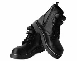 Promo โญ T2282 Black 2-Buckle Anarchic Boot ๐ฉ Womens ๐ 9 T2282 Black 2-Buckle Anarchic Boot Womens