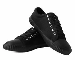 T2288 Anarchic Black Canvas Low Top Sneaker Anarchic Collection