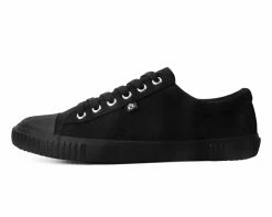 T2288 Anarchic Black Canvas Low Top Sneaker Anarchic Collection