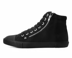 T2289 Anarchic Black Canvas High Top Sneaker Anarchic Collection