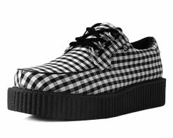 T2290 Black & White Gingham Anarchic 3-Ring Creeper