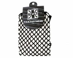 TSK1016 Vegan Black Fishnet Crew Sock