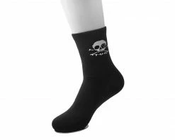 TSK1034 Vegan Black T.U.K. Skull Logo Women’s Sock