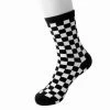 TSK1046 Black & White Checker T.U.K. Men’s Sock Mens