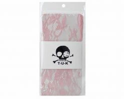 TSK1059 Pink Lace Ribbon Women’s Sock Vegan