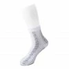 TSK1078 White Stripe Floral Sheer Sock Vegan