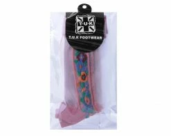 TSK1079 Blush Stripe Floral Sheer Sock Vegan