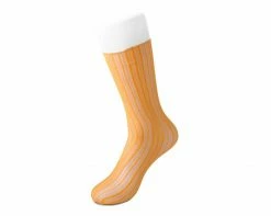 TSK1086 Mustard Lettuce Trim Lace Sock Vegan