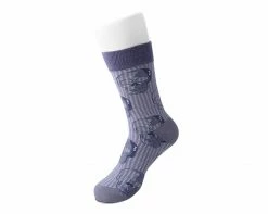 TSK1092 Grey Skull Crew Sock Vegan