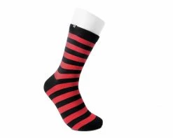 TSK1120 Womens Red & Black Stripe T.U.K Women's Sock