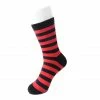 TSK1121 Red & Black Stripe T.U.K Men's Sock
