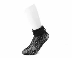 TSK1123 Black Assorted Fishnet 5-Pk Sock Womens
