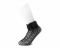 TSK1123 Black Assorted Fishnet 5-Pk Sock Womens