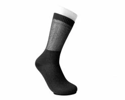 TSK1130 Womens Black Ribbed Glitter Sock