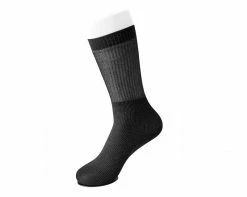 TSK1130 Womens Black Ribbed Glitter Sock