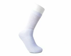 TSK1132 Silver Ribbed Glitter Sock
