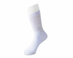 TSK1132 Silver Ribbed Glitter Sock