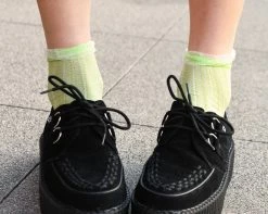 TSK1134 Lime Mesh Sock