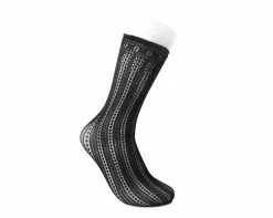 TSK1139 Black Mesh Sock Womens