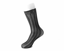 TSK1139 Black Mesh Sock Womens
