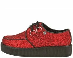 V8877 Ruby Red Glitter Creepers CLEARANCE