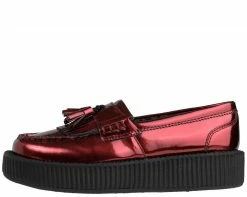 V8983 Metallic Burgundy Loafers CLEARANCE