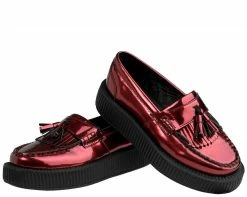 V8983 Metallic Burgundy Loafers CLEARANCE
