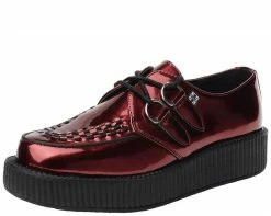 V8991 Metallic Burgundy Creepers CLEARANCE