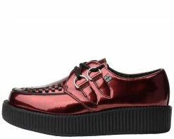 V8991 Metallic Burgundy Creepers CLEARANCE