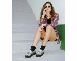 V9013 Metallic Silver Loafer