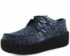 V9268 Creepers Black Jewels Glitter Creeper