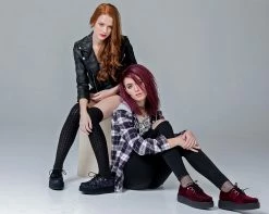 V9268 Creepers Black Jewels Glitter Creeper