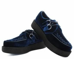 V9269 Creepers Midnight Blue Velvet Creeper