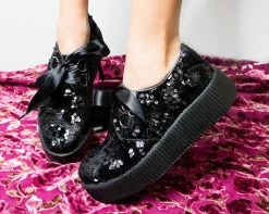 V9309 Black Sequins Camo Creeper