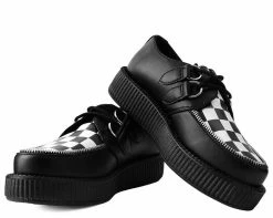V9536 Black & White Checkered Viva Mondo Creeper Womens