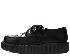 V9536 Black & White Checkered Viva Mondo Creeper Womens