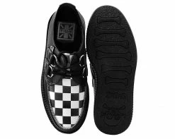 V9536 Black & White Checkered Viva Mondo Creeper Womens