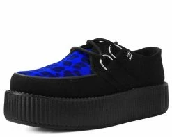 V9545 Black & Blue Leopard Viva Mondo Creeper