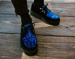 V9545 Black & Blue Leopard Viva Mondo Creeper
