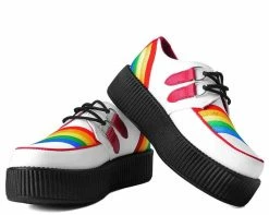 V9622 White & Rainbow Viva Mondo Creeper