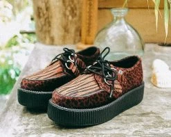 V9650 Brown Faux Animal Viva Mondo Creeper